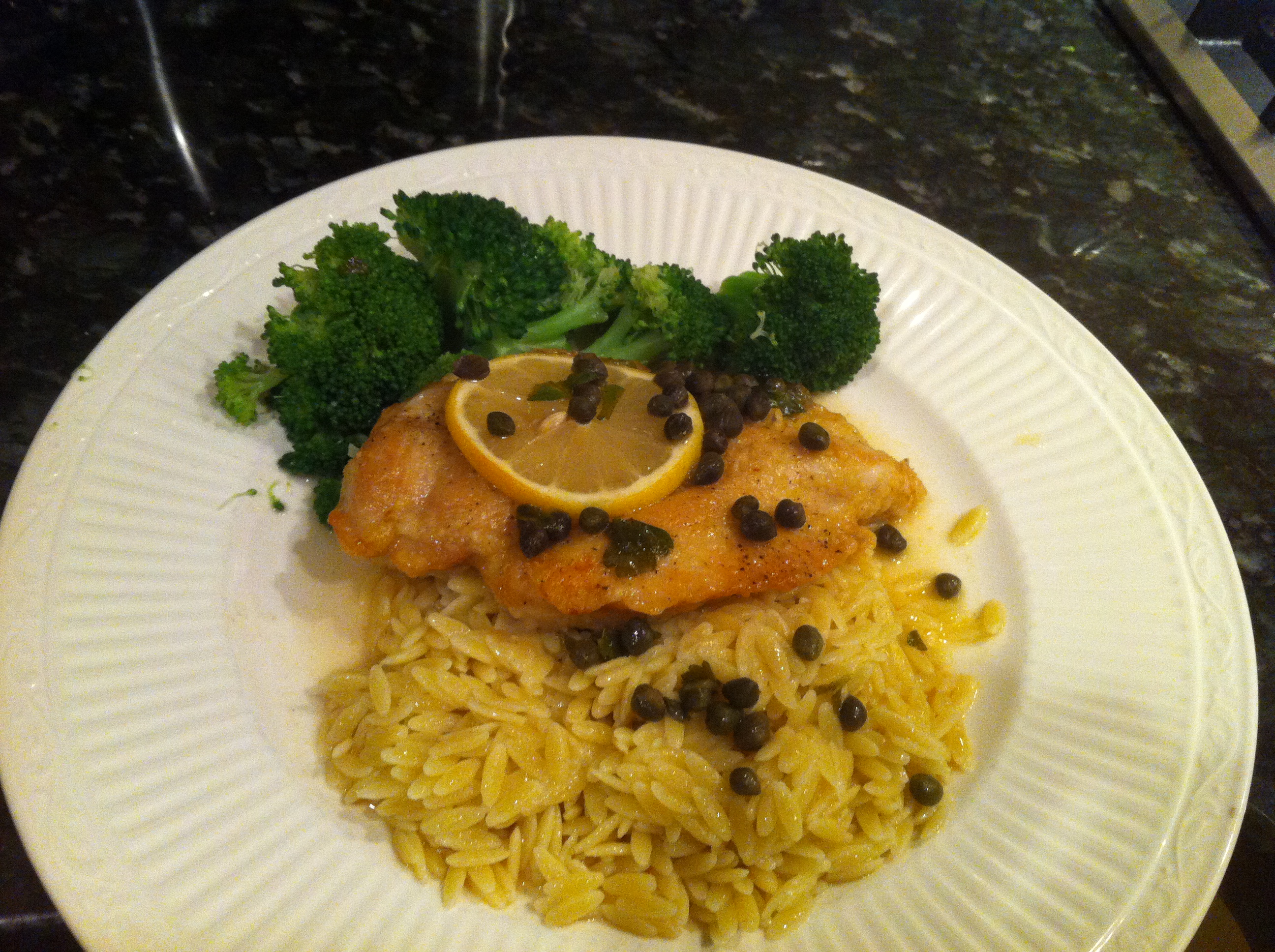 Easy Chicken Piccata (lemon caper sauce)