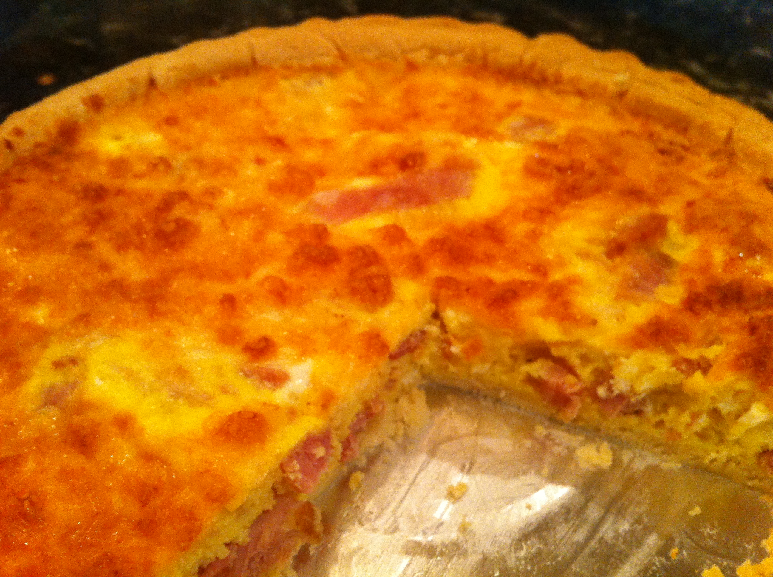 Ham and Cheddar Quiche