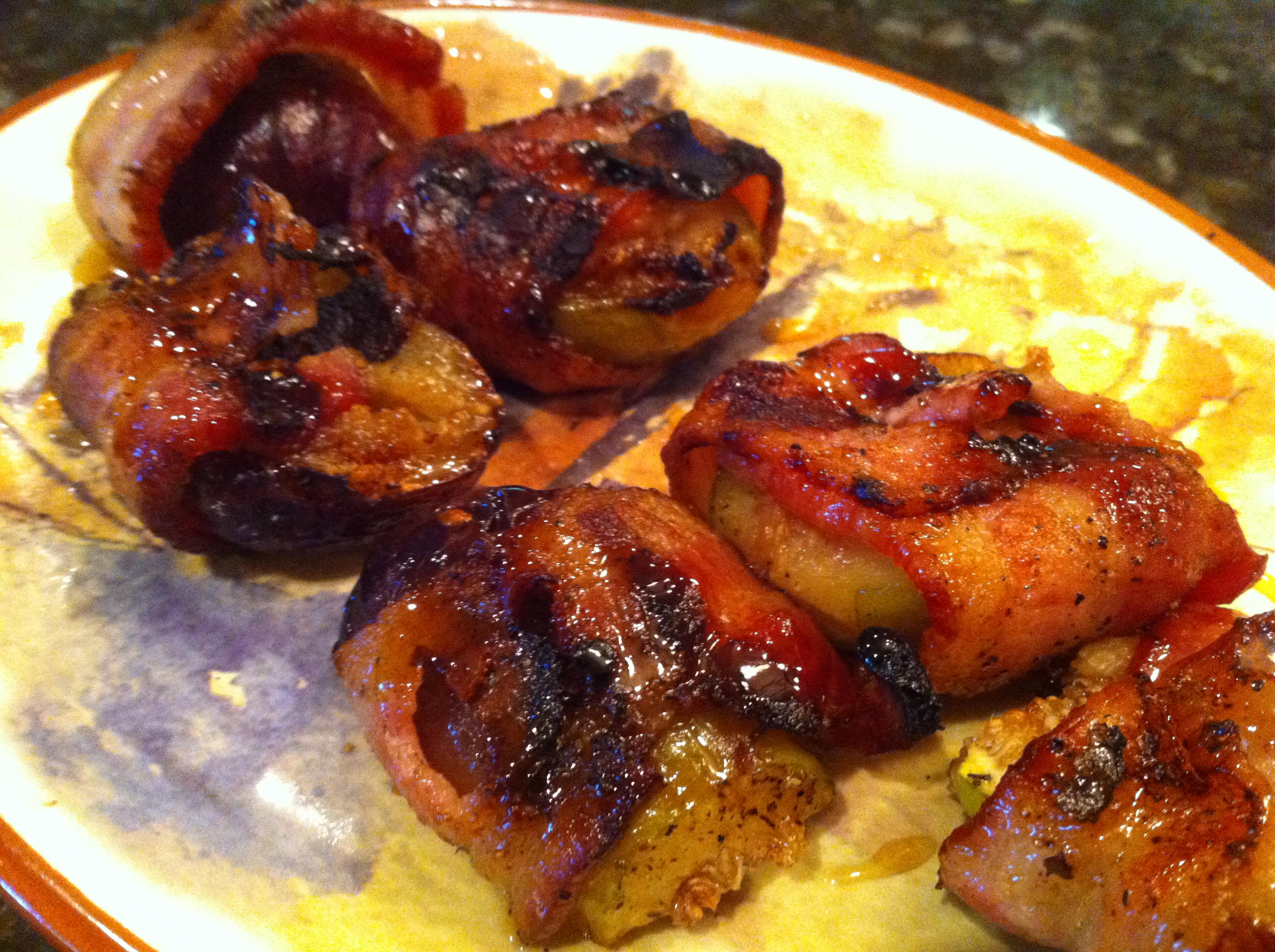 Bacon Wrapped Grilled Figs