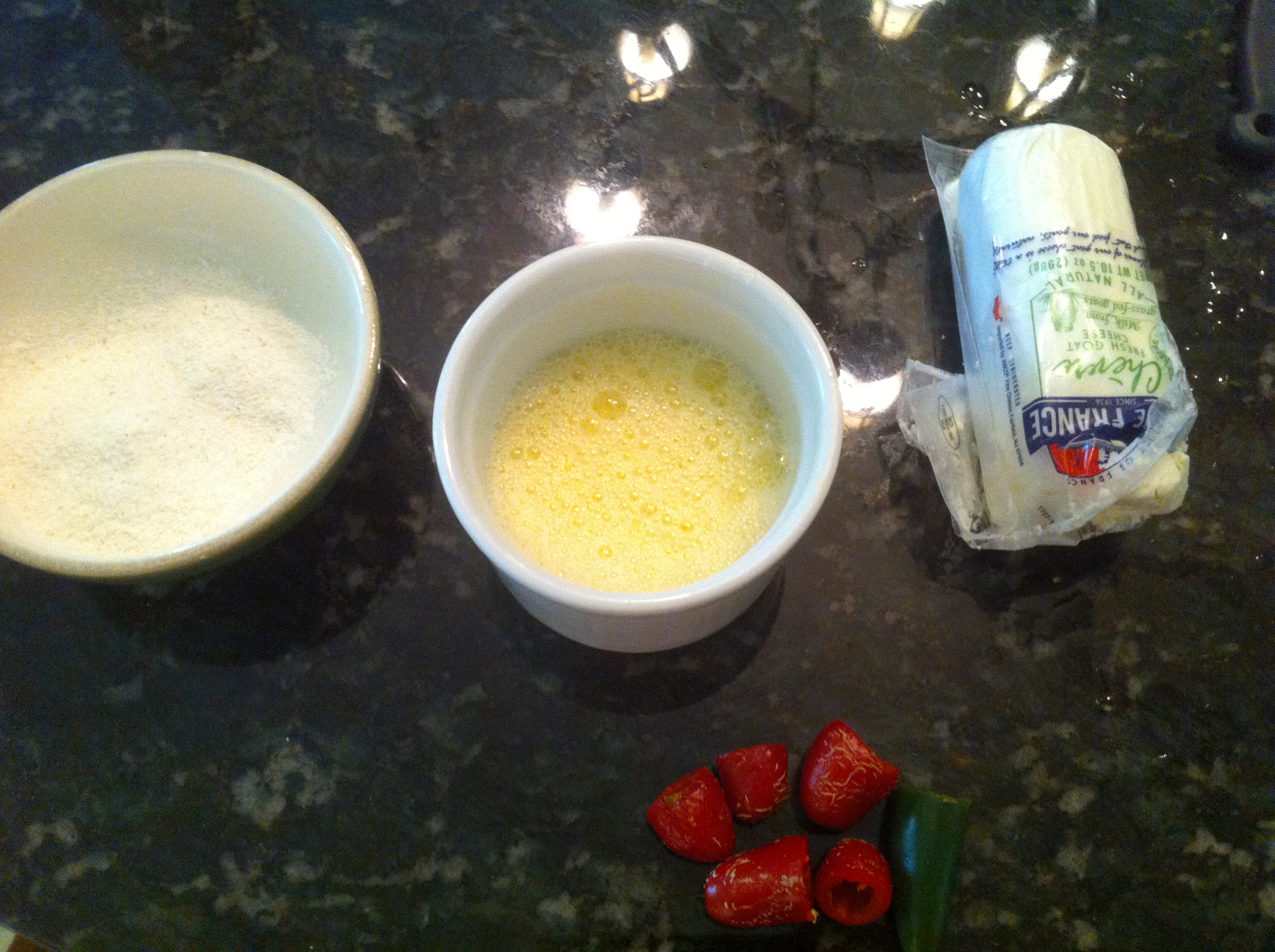 Fried Peppers with Goat Cheese