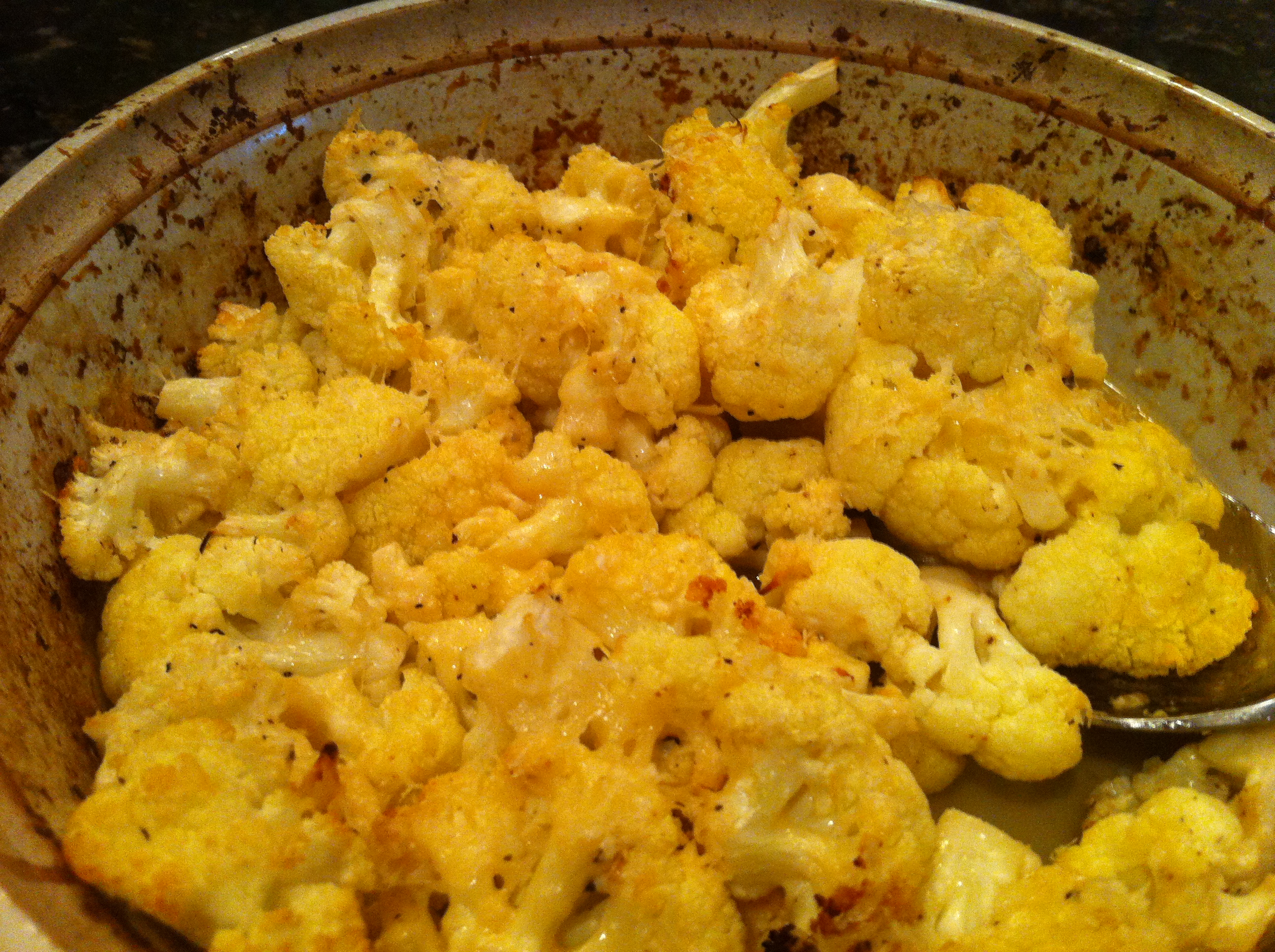 Roasted Cauliflower with Lemon and Parmesan