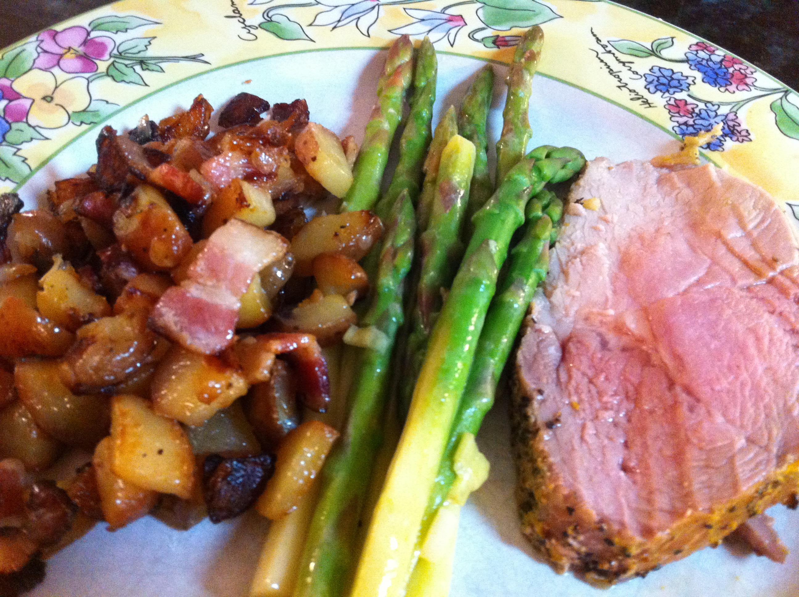 Roasted Pork Loin with Mustard Crust