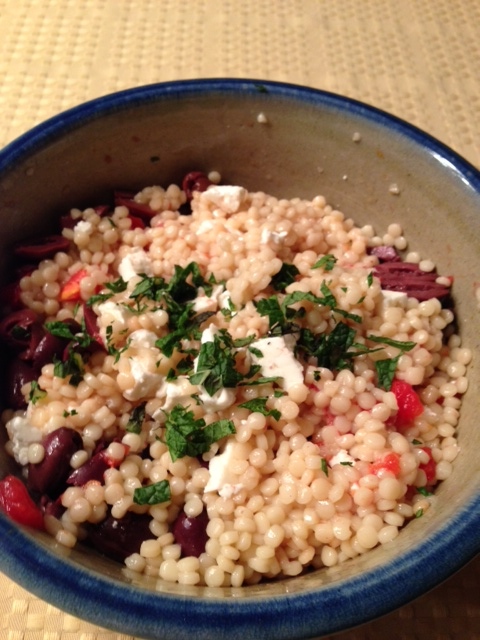 Israeli Couscous Salad with Feta