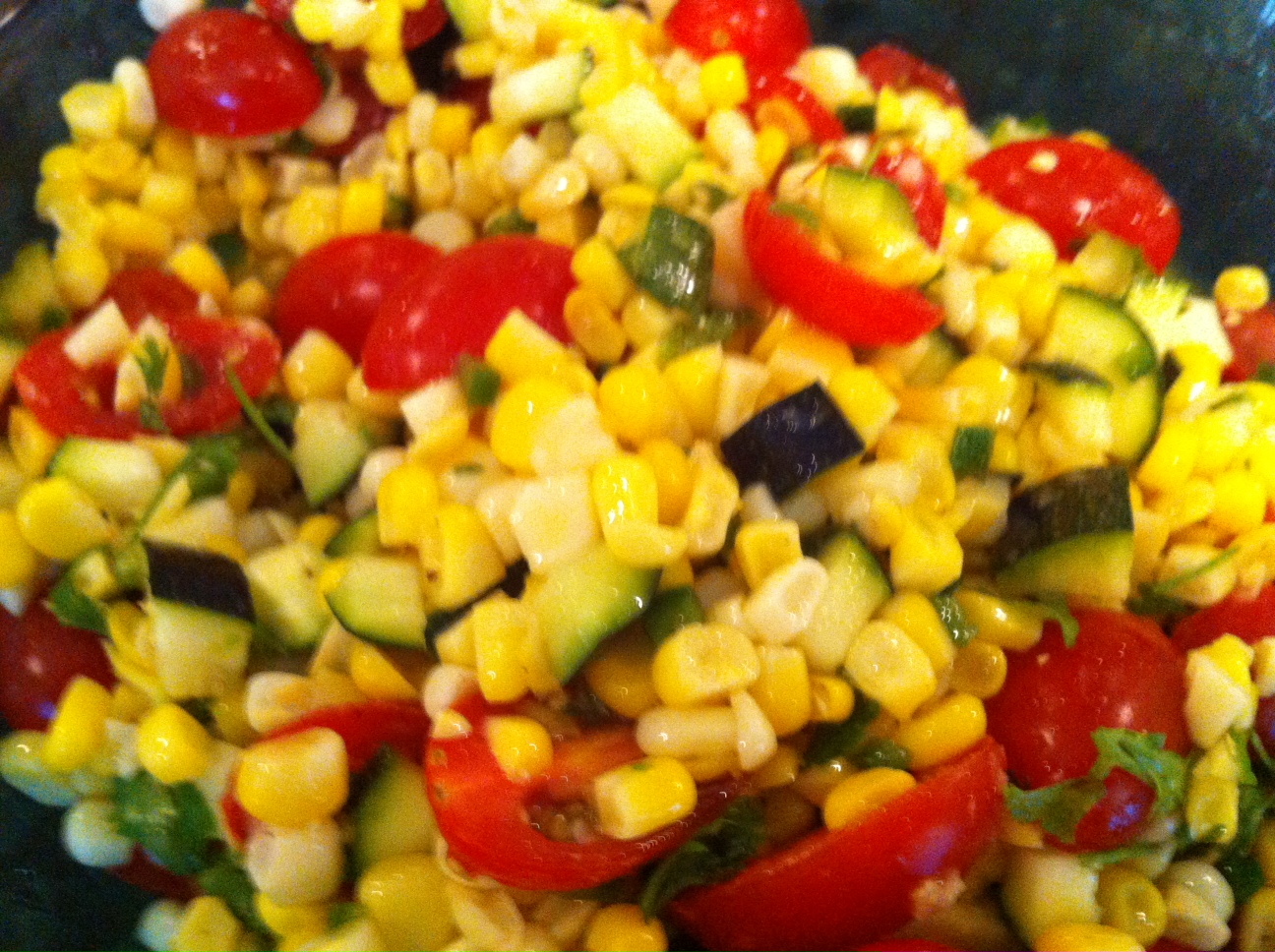 Corn, Tomato and Zucchini Salad