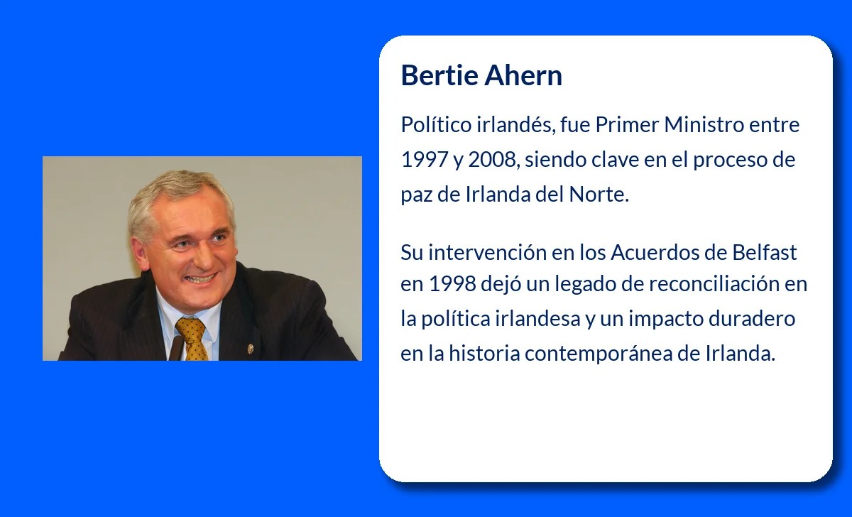 Bertie Ahern (1951-VVVV): El líder irlandés que transformó la política y la economía de Irlanda