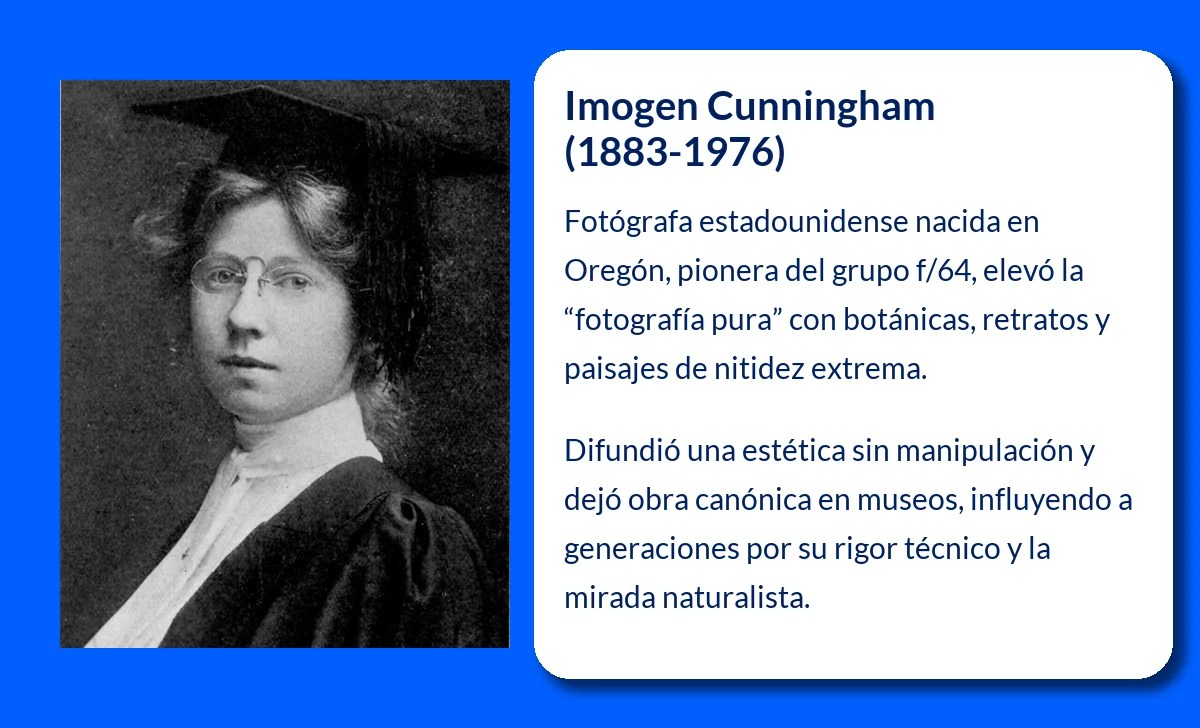 Imogen Cunningham (1883-1976). La pionera de la fotografía pura
