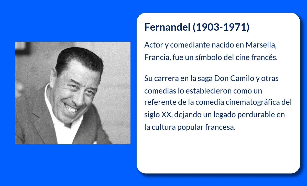 Fernandel (1903-1971): El rostro de la comedia francesa que conquistó al mundo