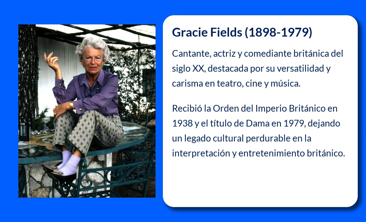 Gracie Fields (1898-1979): La reina de la comedia y la música británica que conquistó el mundo