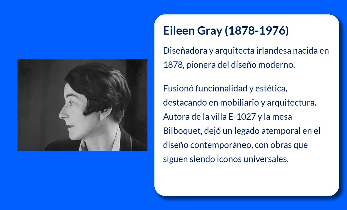 Eileen Gray (1878-1976): La diseñadora y arquitecta irlandesa que revolucionó el diseño moderno