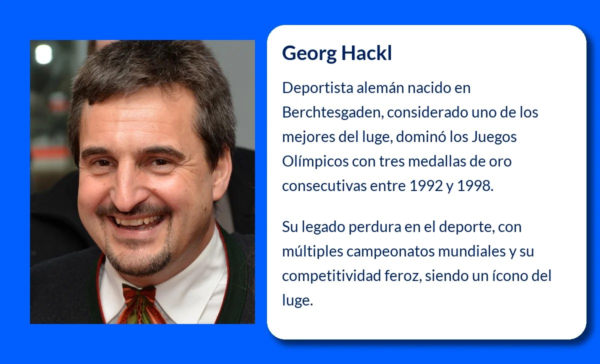 Georg Hackl (1966-VVVV): El Rey del Luge Olímpico y su Dominio Imparable en la Historia del Deporte