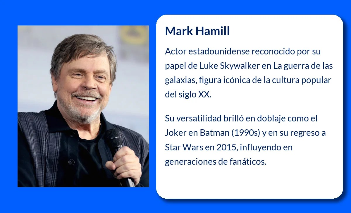 Mark Hamill (1952-VVVV): El Caballero Jedi que Se Convirtió en Ícono de la Cultura Popular