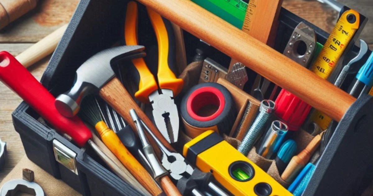 DIY用具が入った作業ケース