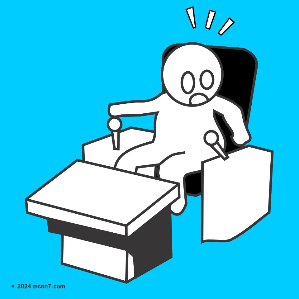 重機の操作レバーに衣類が引っかかり、思わぬ動作でヒヤッとしたヒヤリハット事例