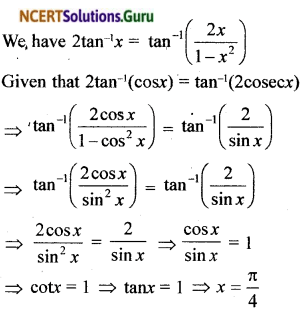 NCERT Solutions for Class 12 Maths Chapter 2 Inverse Trigonometric Functions Miscellaneous Exercise 13