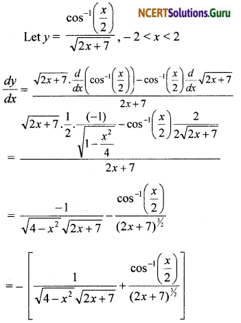 NCERT Solutions for Class 12 Maths Chapter 5 Continuity and Differentiability Exercise 3