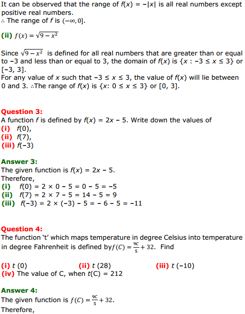 NCERT Solutions for Class 11 Maths Chapter 2 Relations and Functions Ex 2.3 2