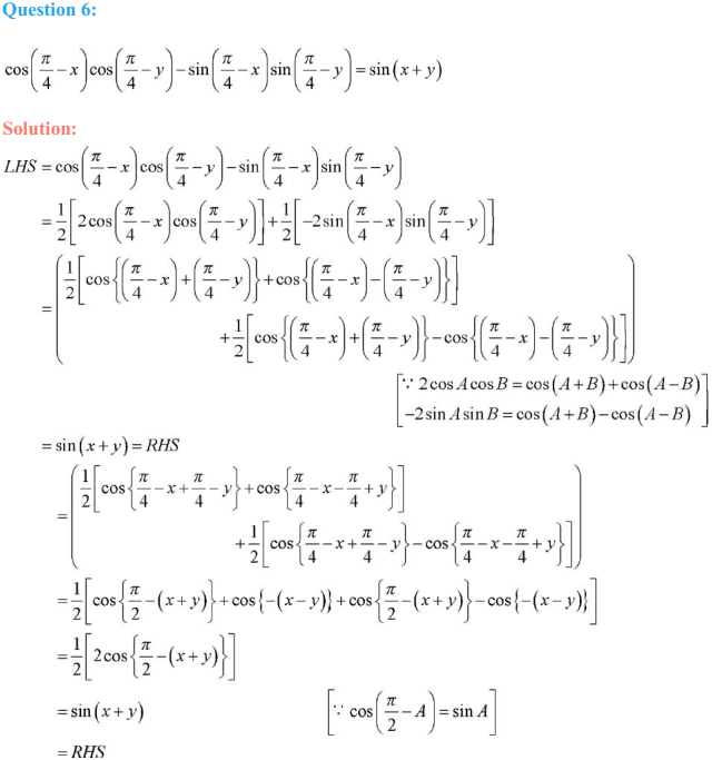 NCERT Solutions for Class 11 Maths Chapter 3 Trigonometric Functions Ex 3.3 4