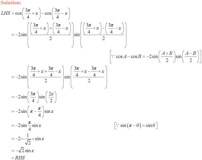 NCERT Solutions for Class 11 Maths Chapter 3 Trigonometric Functions Ex 3.3 8
