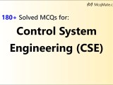 180 Control System Engineering Cse Solved Mcqs With Pdf Download