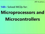 140 Microprocessors And Microcontrollers Solved Mcqs With Pdf Download