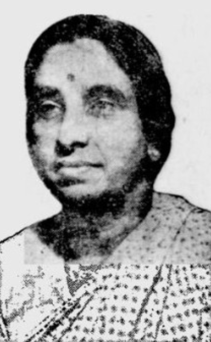 Ammu Swaminathan, photographed in 1945
