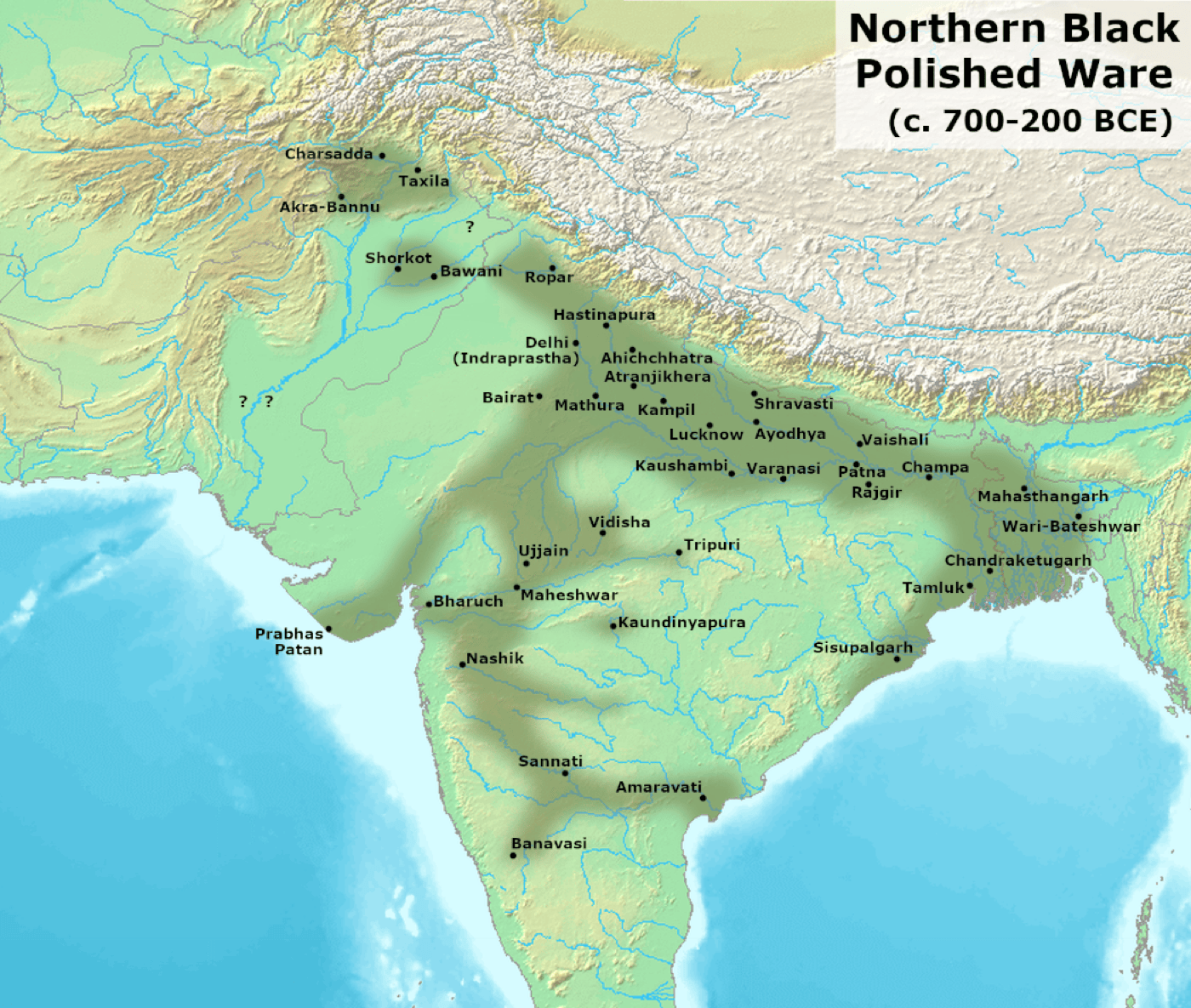 Map of NBPW culture extent compared to PGW