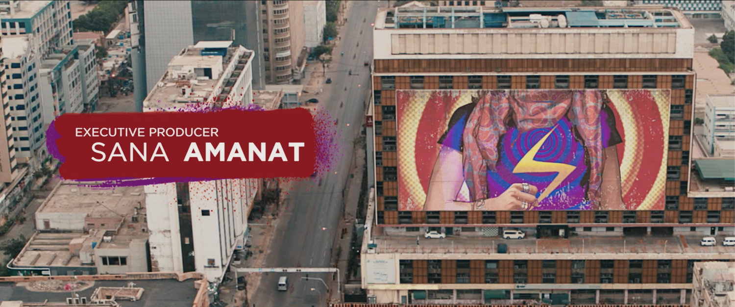 Ms. Marvel credit screen, Text: Executive Producer Sana Amanat