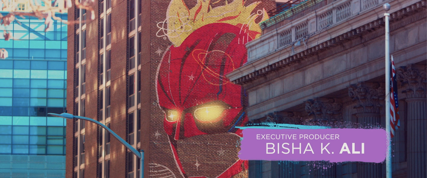 Ms. Marvel credit screen, Text: Executive Producer Bisha K Ali
