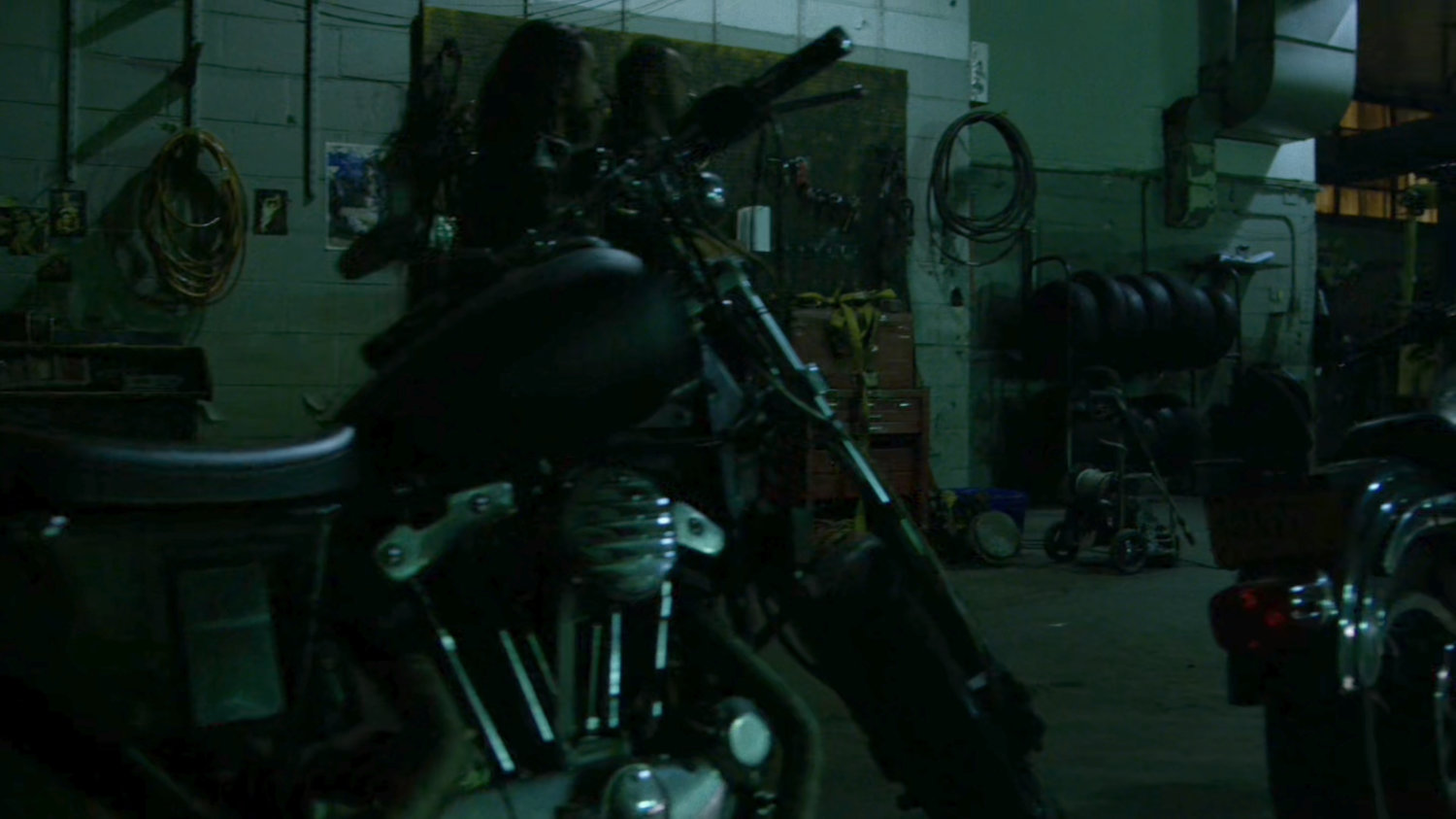 Interior of Dogs of Hell warehouse.