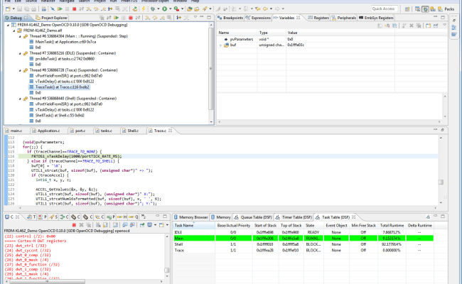 FreeRTOS Thread Debugging With Eclipse And OpenOCD | MCU On Eclipse