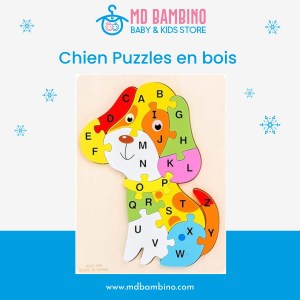 Puppy - Alphabet - wooden Montessori - mdbambino
