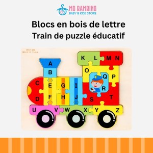 Train - Alphabet - wooden Montessori - mdbambino
