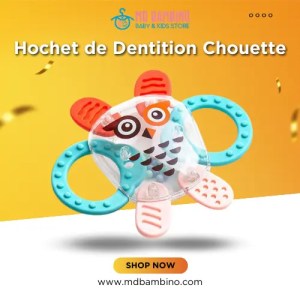 Hochet Anneau de dentition - Chouette