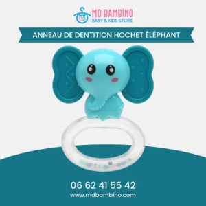 Anneau de dentition hochet elephant photo 1