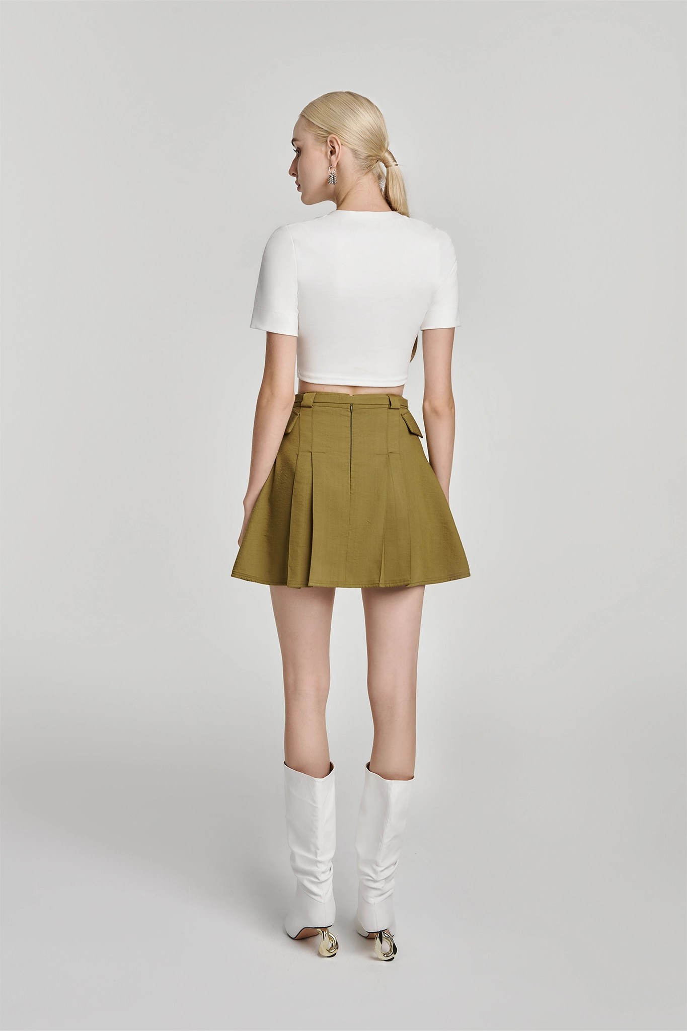 JOSE MOON DOUBLEWAIST PLEATS MINISKIRT JOSE MOON[ジョゼ