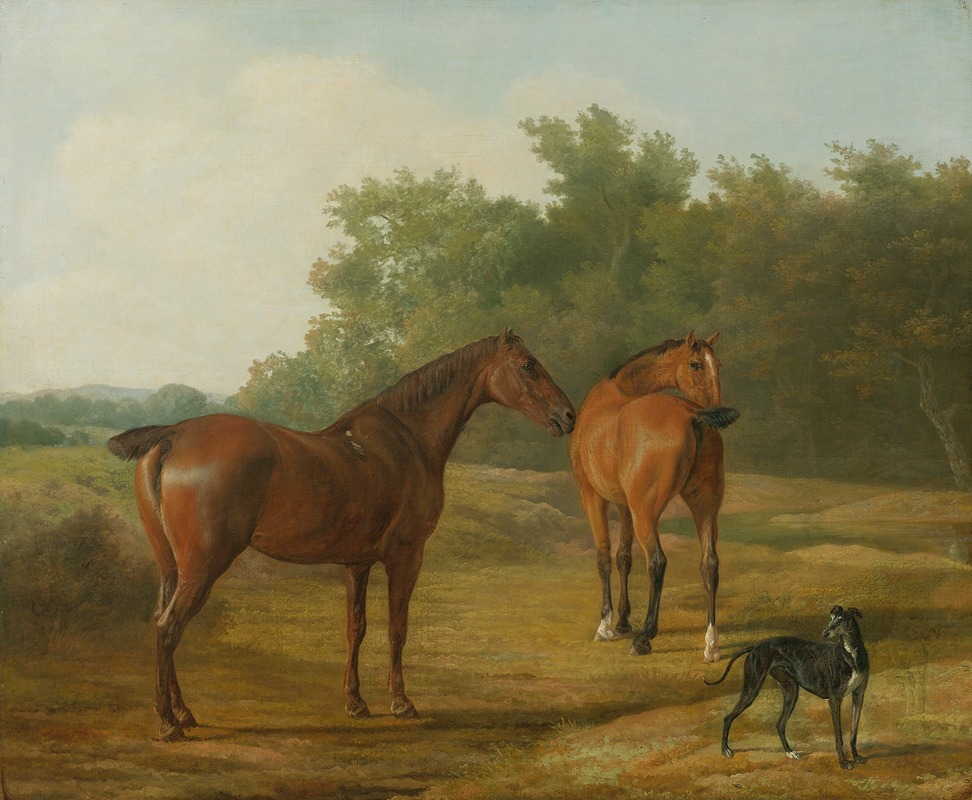 Classical art features ancient roman and greek history. Two Horses And A Greyhound In A Landscape By Jacques Laurent Agasse Artvee