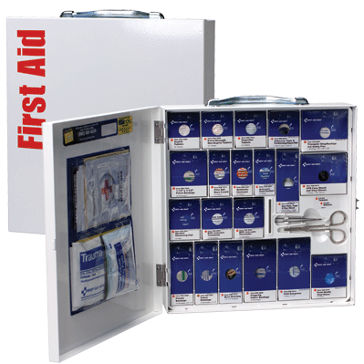 Large Metal SmartCompliance First Aid Cabinet | MDSI
