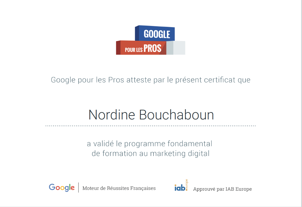 Mooc & certification digital marketing google