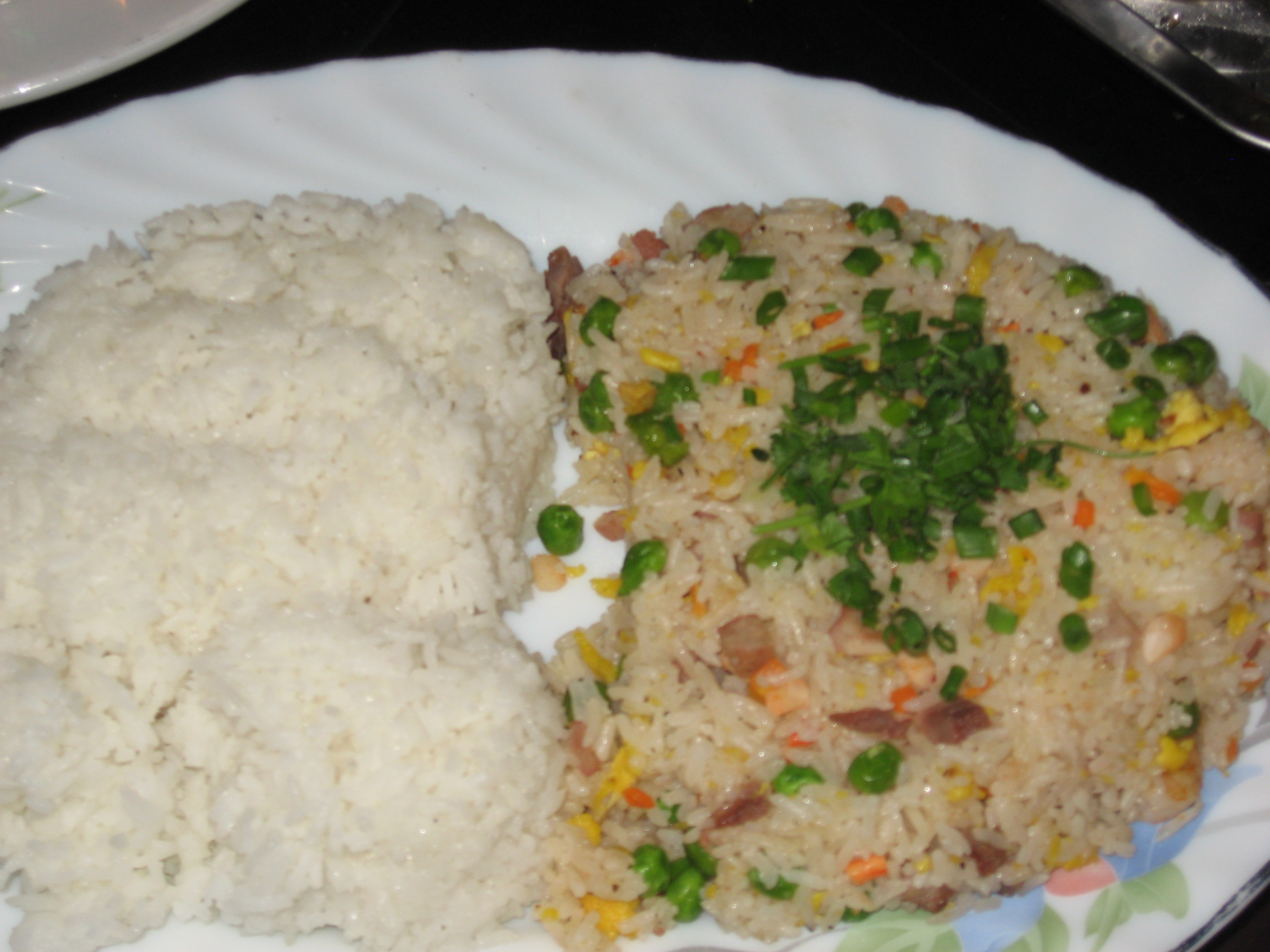 Fried Rice & Steamed Rice in heart shape | Mealoftheday's Blog