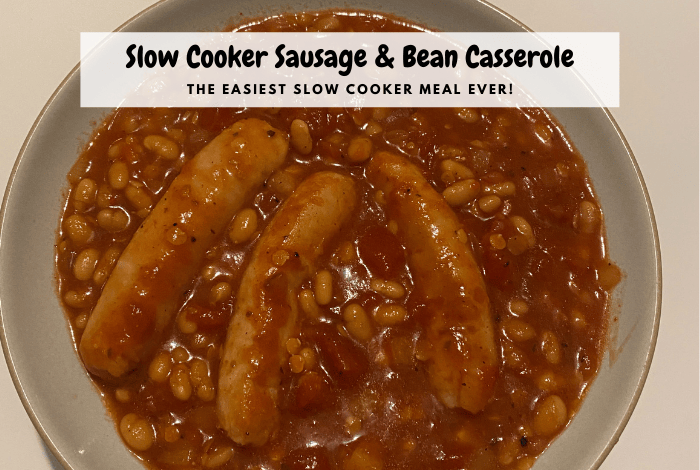 Slow Cooker Sauasage and Bean Casserole….