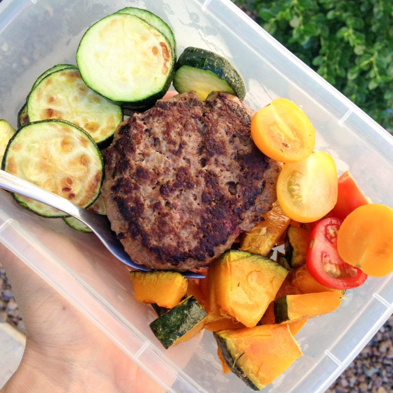 photo Burger Meal Prep Ideas burger and veggie meal prep meal prep