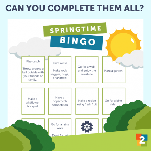 Springtime Bingo card