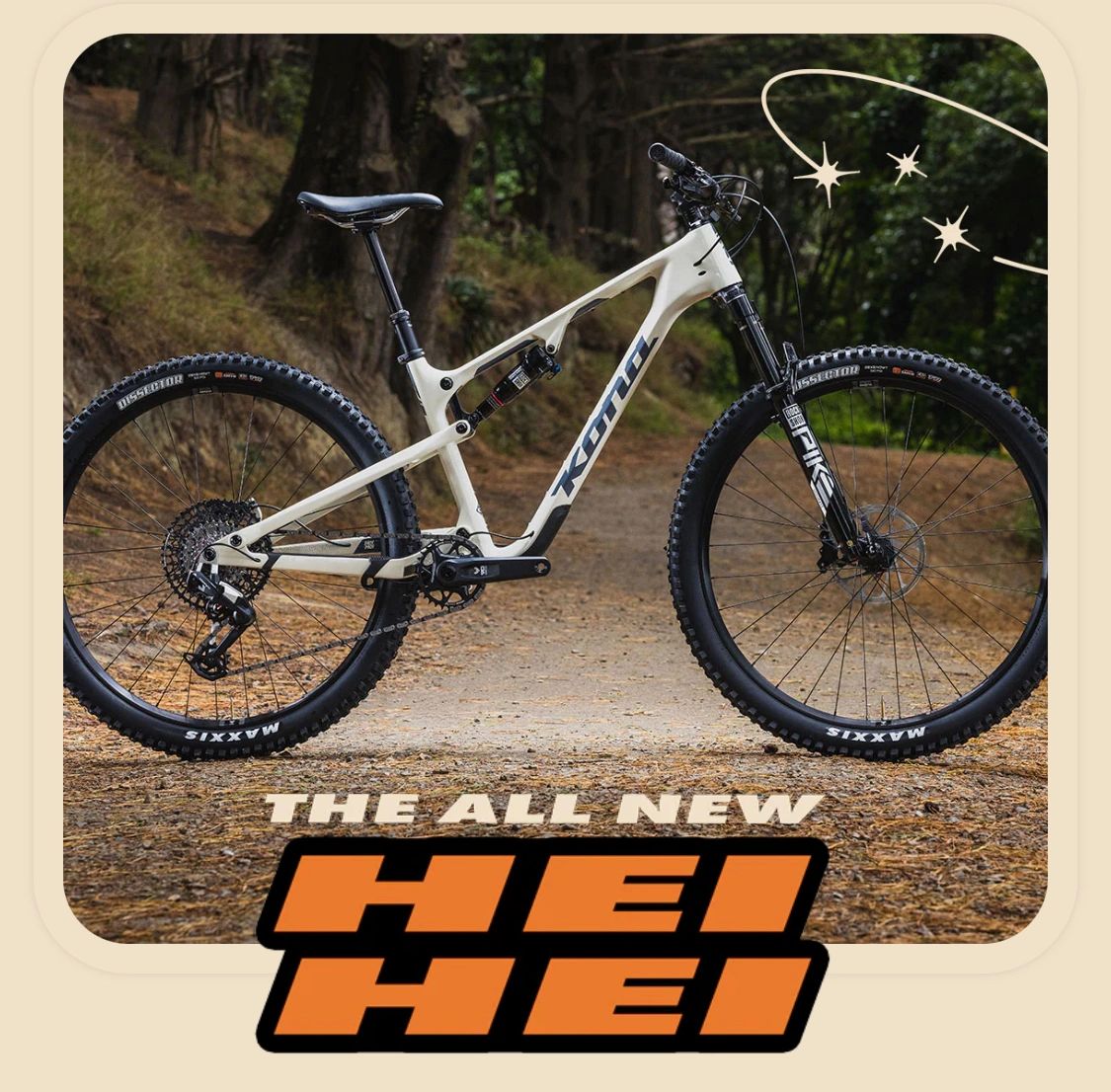 A new bike, the old way. Dig the retro Kona marketing lift and the G10 Hei Hei looks fantastic too. (Photo: Kona) A new bike, the old way. Dig the retro Kona marketing lift and the G10 Hei Hei looks fantastic too. (Photo: Kona)