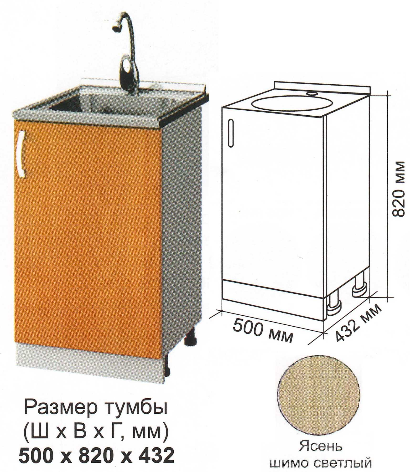 Тумба под мойкой 700