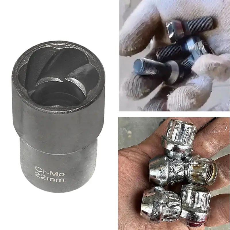 Juego extractores de tornillos y tuercas barridas 22 pcs