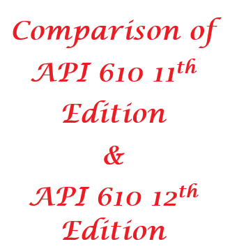 Comparison of API 610 11th Edition and 