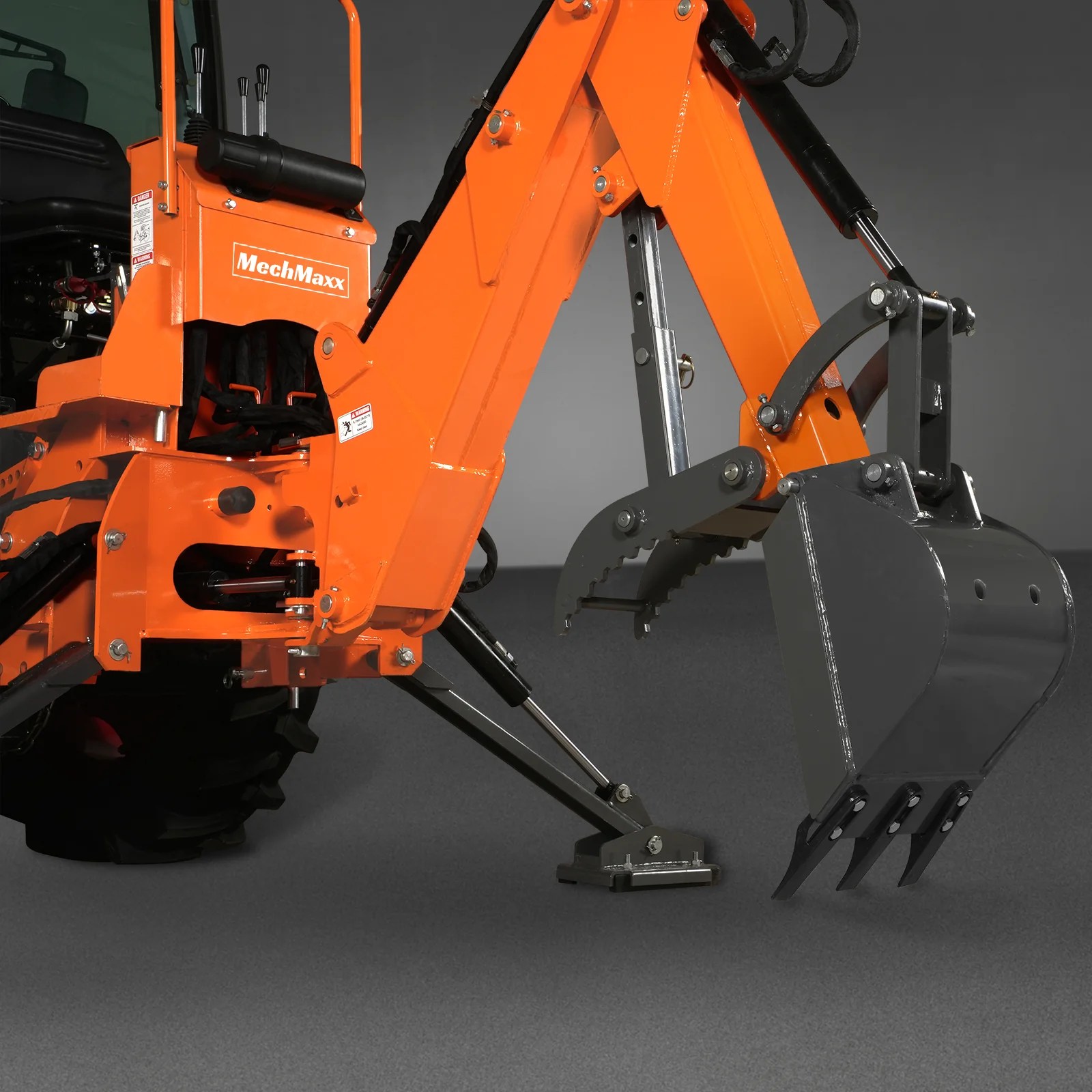 Mechmaxx 7ft Digging Depth 15 35hp 180 Swing Arc Pto Backhoe Bh66