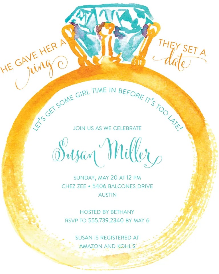 Bridal Shower Invitation Wording: Ideas And Etiquette
