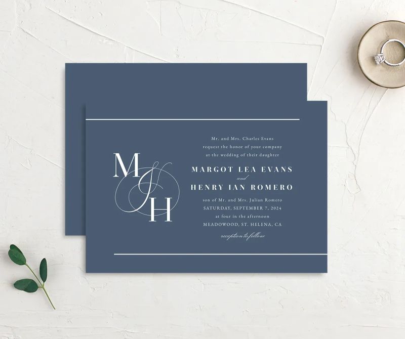 Refined Initials Wedding Invitations - Premium Ocean Wallpaper Gallery - Retina