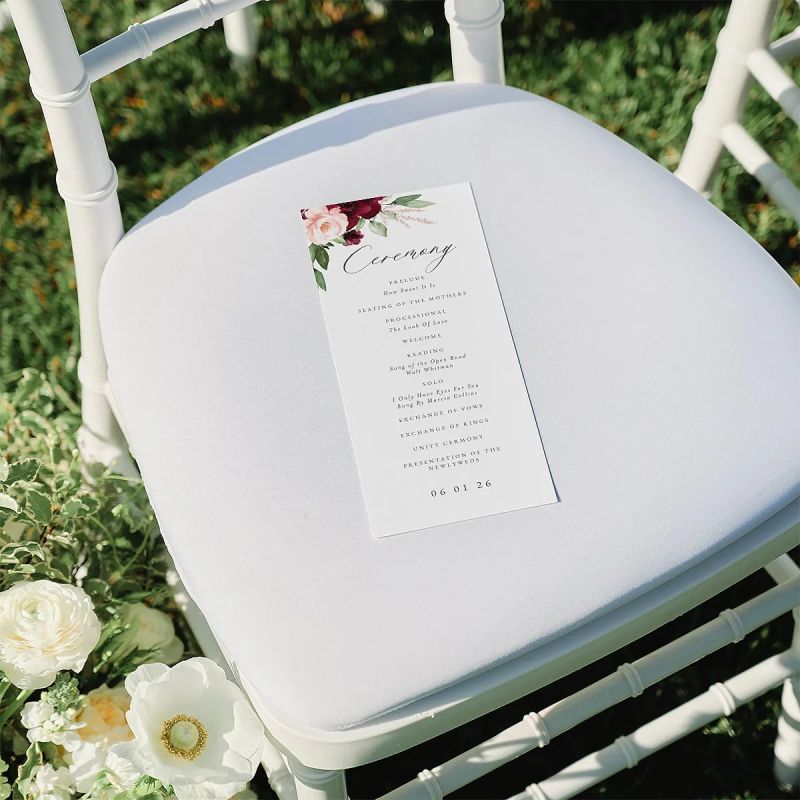 Beloved Floral Wedding Programs - Abstract Illustration Collection - Full HD Quality